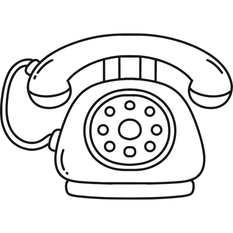 Vintage-Telefon mit Wählscheibe in Schwarz-Holz-Optik.